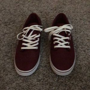 Maroon vans